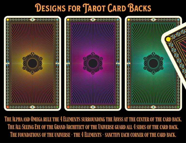 Tarot Card Backs A design in progress Fireheart Studio